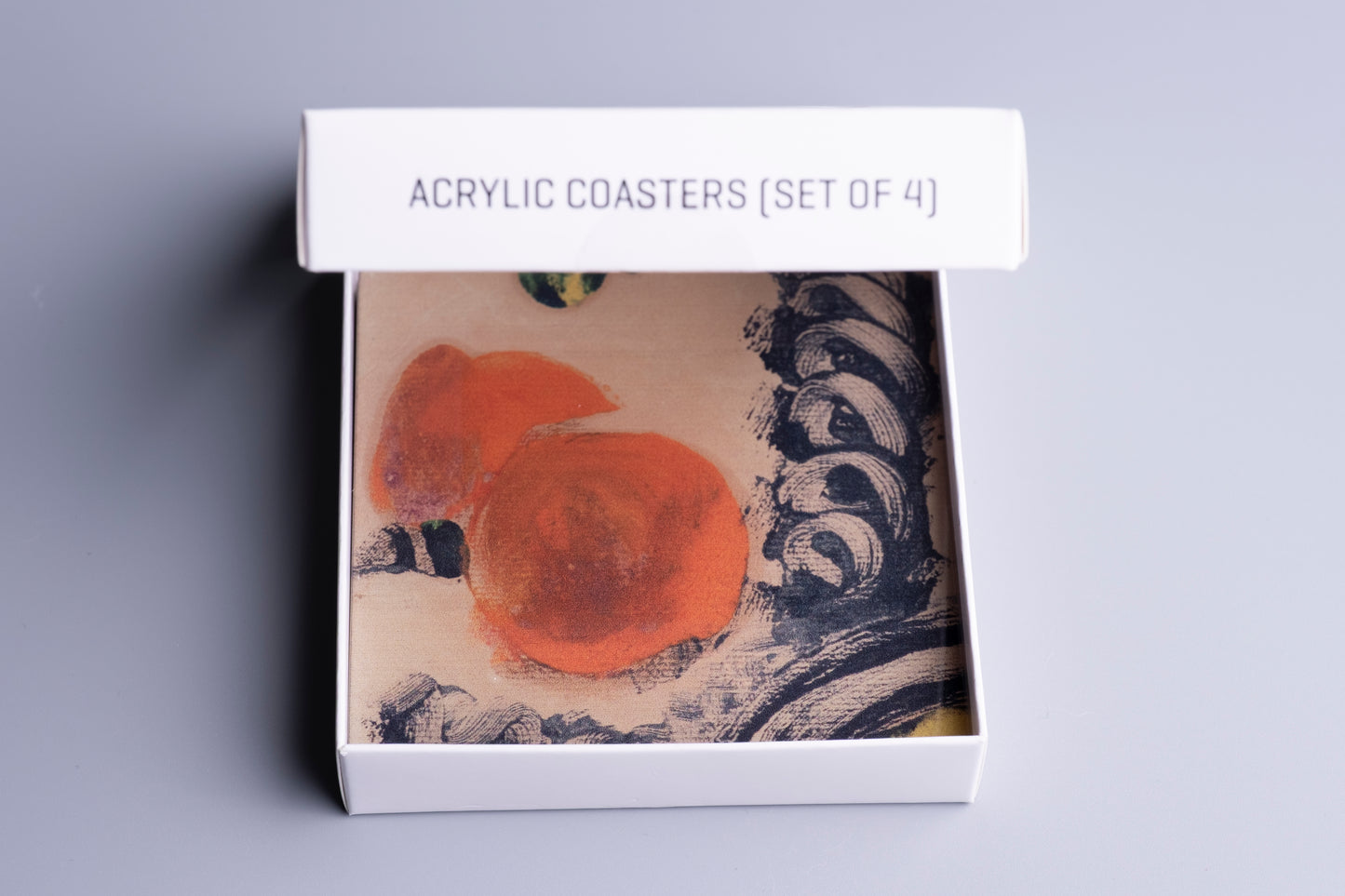 ACRYLIC SQUARE COASTER (SET OF 4)