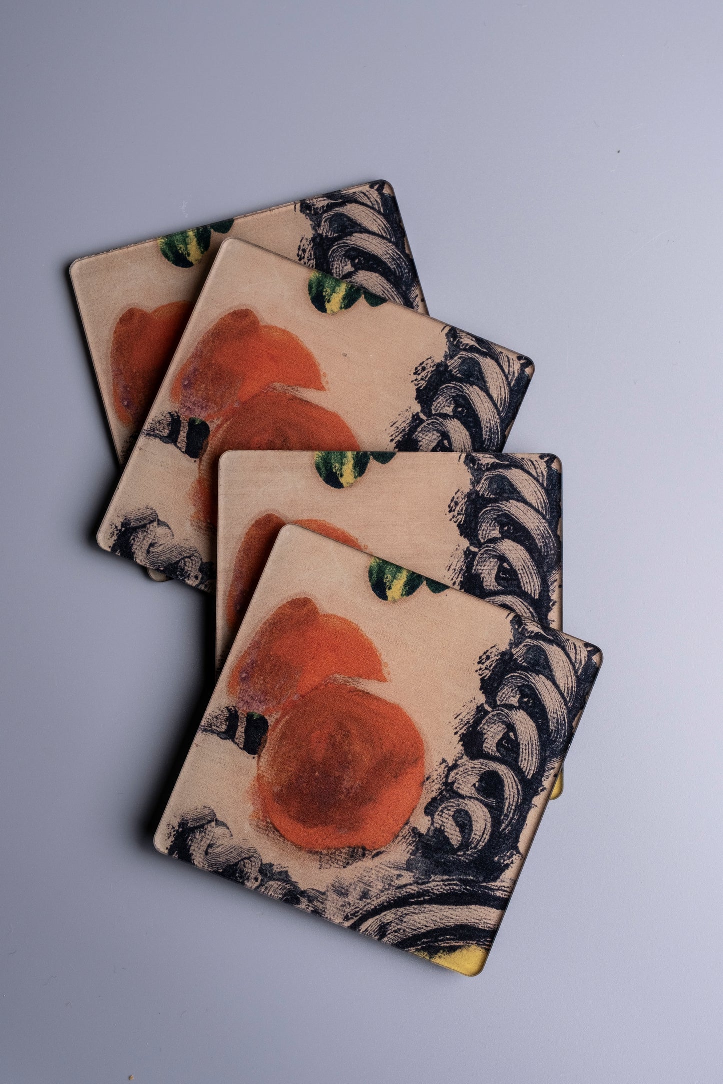 ACRYLIC SQUARE COASTER (SET OF 4)